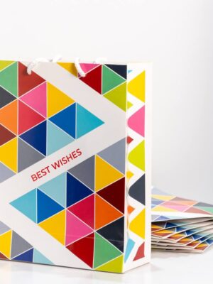 Tri-Patterned  Paper Bags